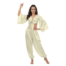 Satin Belly Dance Harem & Top Set | Full Costume S-3XL | 41 Colors S40