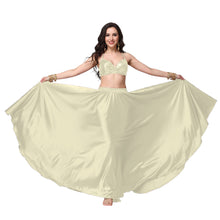 Satin Full Circle Belly Dance Skirt | 360° Flow Gown S-5XL S69