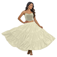 Satin 8 Yard 3 Tier Belly Dance Skirt | Full Volume Flow S-5XL S3