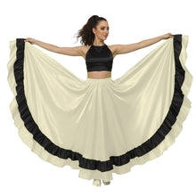 Satin Full Circle Dance Skirt w/ Frill | 360° Flow S-3XL S33-1