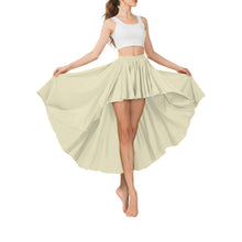 Satin Asymmetrical High-Low Skirt | Flowy Maxi S-5XL | 41 Colors S74