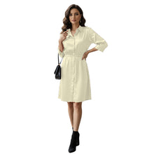 Satin Long Button Down Dress Shirt | Party Tunic S-3XL | 41 Colors S115