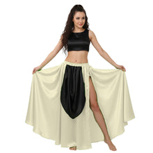 Satin A-Line Skirt w/ Side Slit | Flowy Dance Wear S-3XL | 41 Colors S39