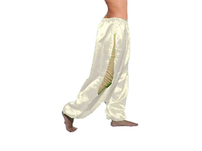 Satin Belly Dance Side Slit Harem S18  - Regular Size 1