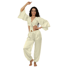 Satin Belly Dance Harem & Top Set | Full Costume S-3XL | 41 Colors S51