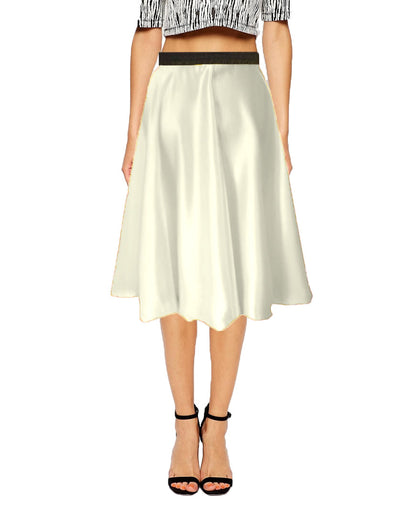 satin midi skirt S35 - Regular Size 1