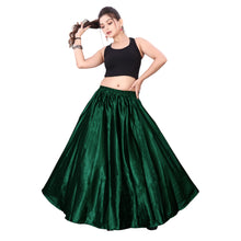 Satin Belly Dance Half Circle Skirt S9-Regular Size 1