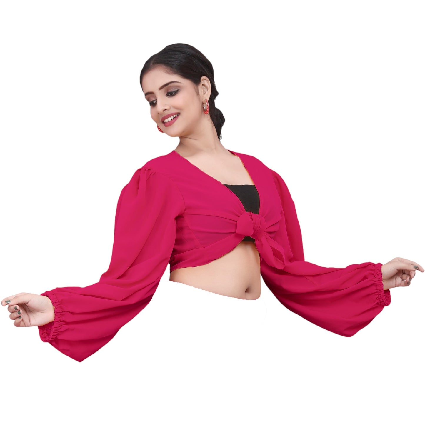 Belly Dancing Chiffon Ruffle Top C73 -  Regular Size 1