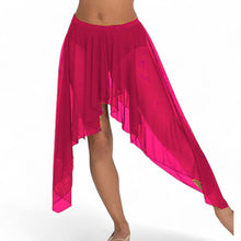 Belly Dance Side Assym sheer Skirt C44 - Regular Size 1