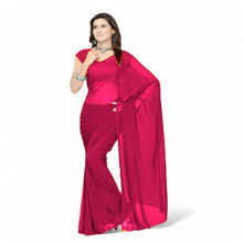 Bollywood Solid Chiffon Saree for Women - Ethnic Party & Festive Wear C26
