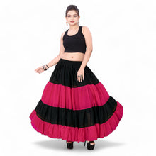 Epic 25 Yard 4-Tier Chiffon Skirt | Double Color Belly Dance S-5XL C63