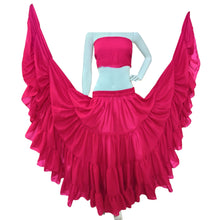 25 Yard 4-Tier Chiffon Belly Dance Skirt | Extreme Volume Sheer Dancewear C7