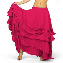 Chiffon 5 layer Belly Dance Skirt C25  - Regular Size 1