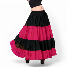 Epic 25 Yard 4-Tier Chiffon Skirt | Double Color Belly Dance S-5XL C63