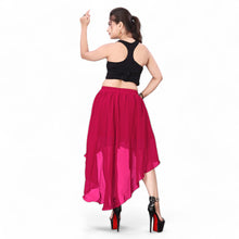 Chiffon Asymmetrical High-Low Skirt | Modern Dance, Lyrical, Belly Dance Fusion C9