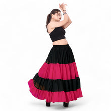 Epic 25 Yard 4-Tier Chiffon Skirt | Double Color Belly Dance S-5XL C63