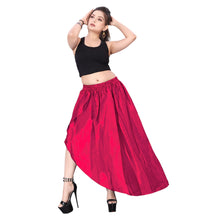 Satin High Low Asymmetrical Skirt  Ballet Dance Skirt S73-Regular Size 1