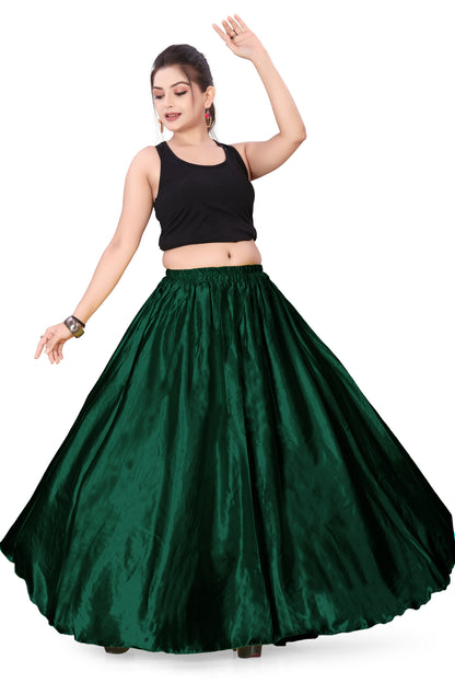 Satin Belly Dance Full Circle Skirt S8-Regular Size 1