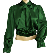 Party wear Satin Bow Blouse And Bow Shirt S27  - Regular Size 1