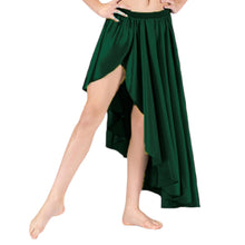 Belly Dance Satin Skirt Ballet Asymmetrical skirt S72 - Regular Size 1