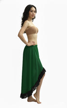 Chiffon Belly Dance Asymmetrical Skirt – 30 Colors, S–5XL | Flowing Tribal & Performance Dance Skirt C22