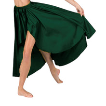 Satin High Low Asymmetrical Skirt  Ballet Dance Skirt S73-Regular Size 1