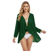 Chiffon Swimwear Cover Up Jacket | Sheer Beach Shrug S-5XL C77