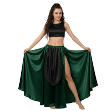 Satin A-Line Skirt w/ Side Slit | Flowy Dance Wear S-3XL | 41 Colors S39