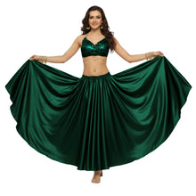 Satin Full Circle Belly Dance Skirt | 360° Flow Gown S-5XL S8