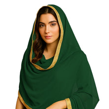 Sheer Chiffon Belly Dance Veil | Flowing Dance Dupatta Prop & Costume Accent C21