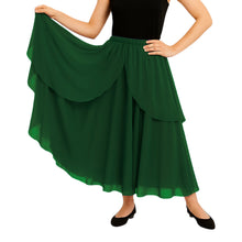 Chiffon 2 Layer Belly Dance Skirt | Flowy Fancy Costume S-5XL C75