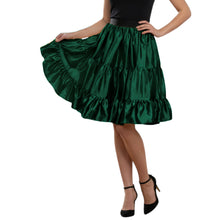 Deep Pink Satin Ruffle Party Mini, striking three-layer skirt S-3XL.