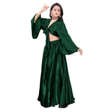 Satin Belly Dance Skirt Top Set S76-Regular Size 1