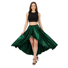 Satin Asymmetrical Wrap Skirt | High-Low Flow S-3XL | 41 Colors S72