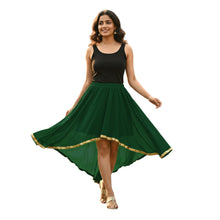 Chiffon High-Low Belly Dance Skirt | Designer Asym Flow S-5XL C66