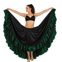 Satin 12 Yard Skirt w/ Frill | Full Volume Dance S-3XL | 41 Colors S22