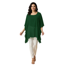 Chiffon Kaftan Top | Flowy Tunic Blouse S-5XL | 30 Colors C76