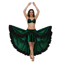 Satin Asymmetrical Dance Skirt Frill |Ballet Dance Skirt High-Low Flow S-3XL S49