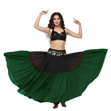 2-Tiered Chiffon Belly Dance Skirt | S-5XL, 30 Colors | Maxi Length C31