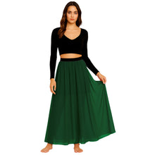 Chiffon Half Circle Belly Dance Skirt | S-5XL, 30 Colors | Flowy Maxi C32