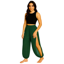 Sheer Chiffon Harem Yoga Pant | Flowing Belly Dance & Layering Trouser Side Cut harem Pant C19