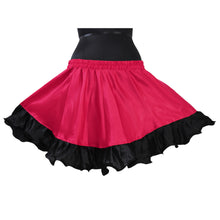 Satin Belly Dance  Short skirt with frill S41 - Regular Size 1