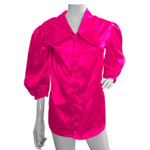 Button Down shirt Fancy Satin Shirt S90 - Regular Size 1