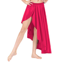 Belly Dance Satin Skirt Ballet Asymmetrical skirt S72 - Regular Size 1