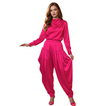 Satin Salwar Pants for Women – Wide Leg Harem Pants, S-5XL, 41 Colors S149