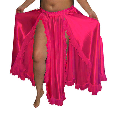 2 Side slit belly Dance Skirt S102 - Regular Size 1