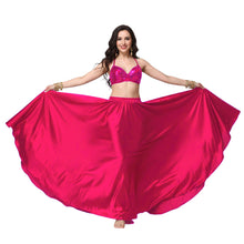 Satin Full Circle Belly Dance Skirt | 360° Flow Gown S-5XL S69