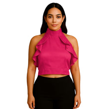 Satin Crop Top | Fancy Party Wear Blouse S-3XL | 41 Colors S92