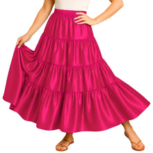 Ultimate Satin 32 Yard 4 Tier Skirt | Pro Belly Dance S-3XL S30