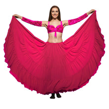 25 Yard 4-Tier Chiffon Belly Dance Skirt | Extreme Volume Sheer Dancewear C7
